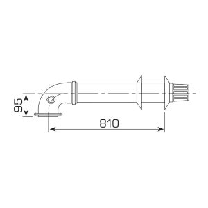 Sime Std Horizontal Flue Kit D.60/100mm