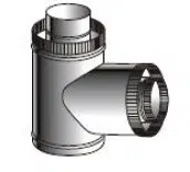Flue - Solid Fuel - T-Piece 150/200mm Ø