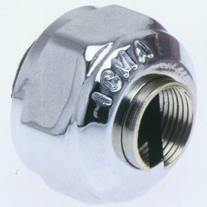 24X1.5 TO 15MM Copper Adaptor - Chrome 9 24X1.5 TO 15MM Copper Adaptor - Chrome