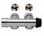 H Block Themostatic Valve Angle with Bypass Chrome