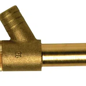 Polyfit 15MM Spigot Drain Cock Brass