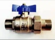 Ball Valve M Union Blue T Handle