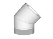 Flue 45° Elbow D.125 X 175 Stainless Steel